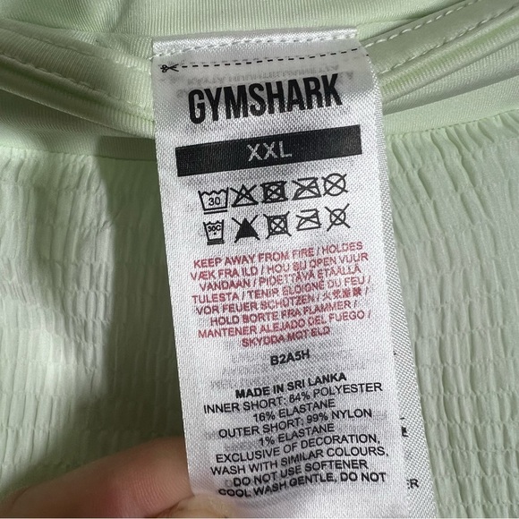 Gymshark Womens Speed 2 n 1 Running Shorts Size XXL Cucumber Green - Picture 4 of 6